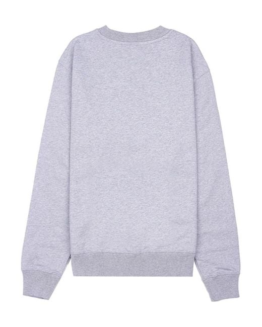 Maison Kitsuné Gray Long-Sleeved Sweater for men