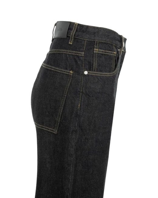 Studio Nicholson Black Wide-Leg Jeans