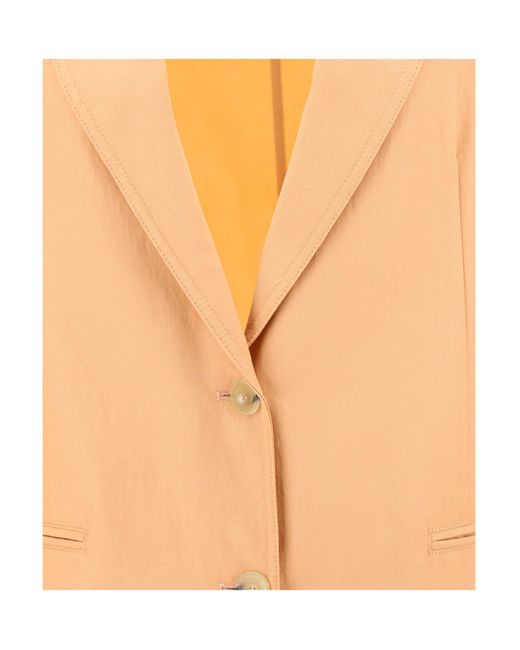 Forte_forte Orange Long-Sleeved Suit Coat