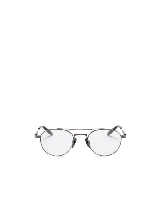Akoni White Circular Flat Lens for men