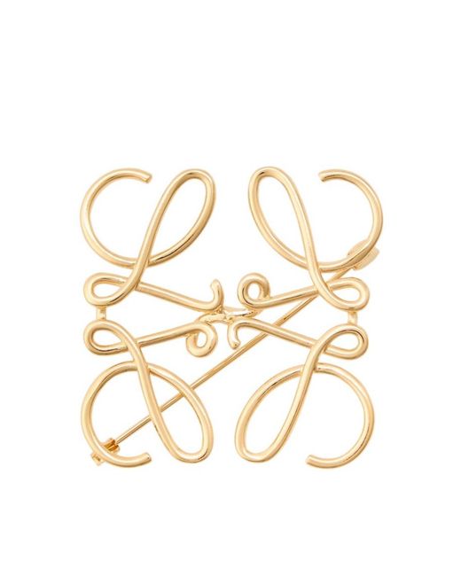 Loewe Metallic Anagram Brooch