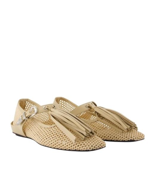 Toga Natural Mesh Ballerina Shoes