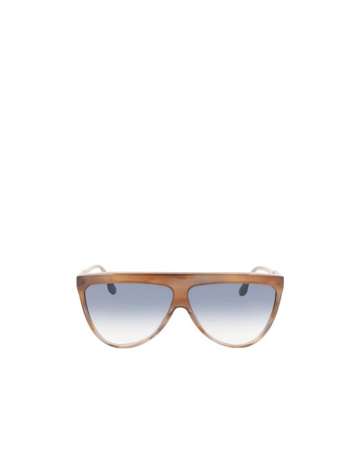Victoria Beckham White Round-Frame Sunglasses