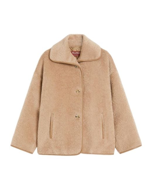 Max Mara Natural Studio Long-Sleeved Button-Up Jacket