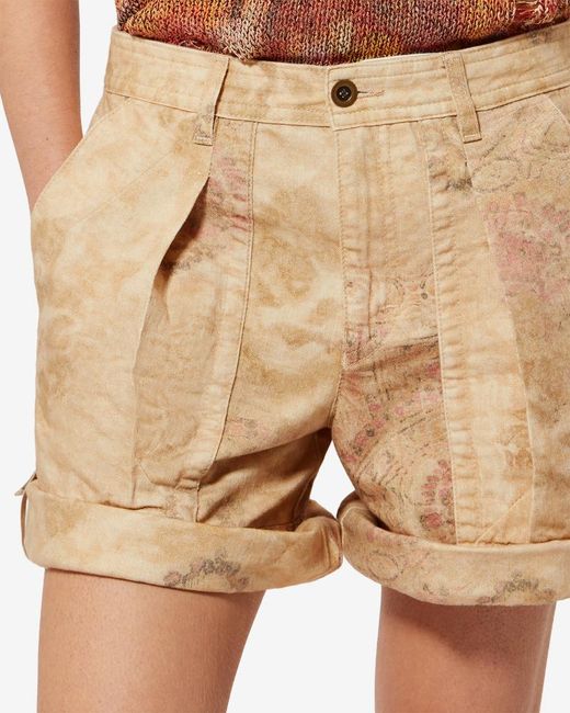 Isabel Marant Natural Calissy Shorts