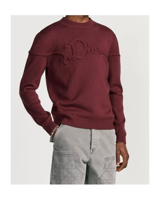 Dior Purple Ribbon Sweater for men