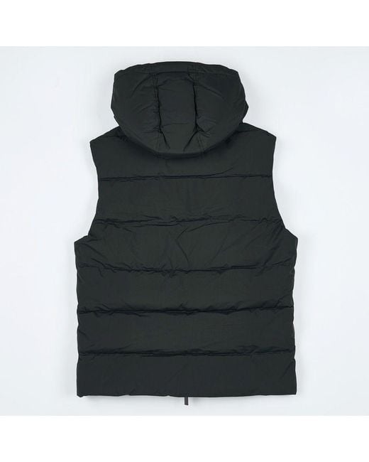 Pyrenex Black Hooded Down Vest for men