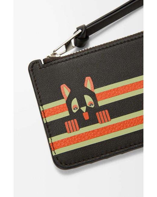 Loewe Black X Louis Wain Futurist Cat Cardholder