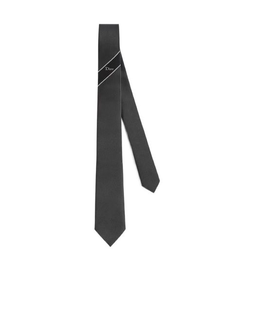 Dior White Logo Detail Tie for men