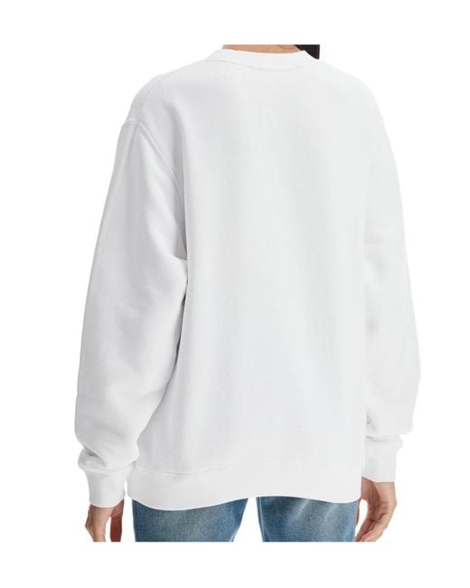 Off-White c/o Virgil Abloh White Crewneck Long-Sleeved Sweatshirt
