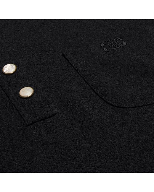 Céline Black Mini Polo Dress