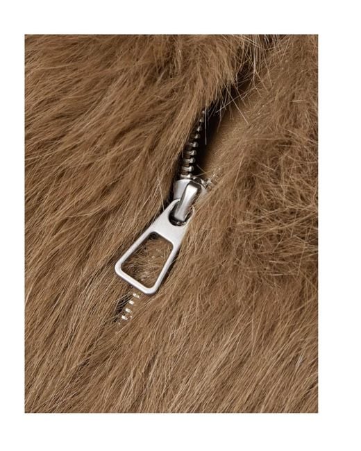 Frankie Shop Brown Hope Fur Jacket