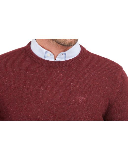 Barbour Red Tisbury Crewneck Knit Jumper for men