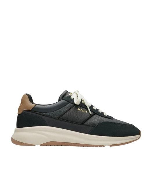 Axel Arigato Black Genesis Neo Runner Padded Leather Sneakers for men