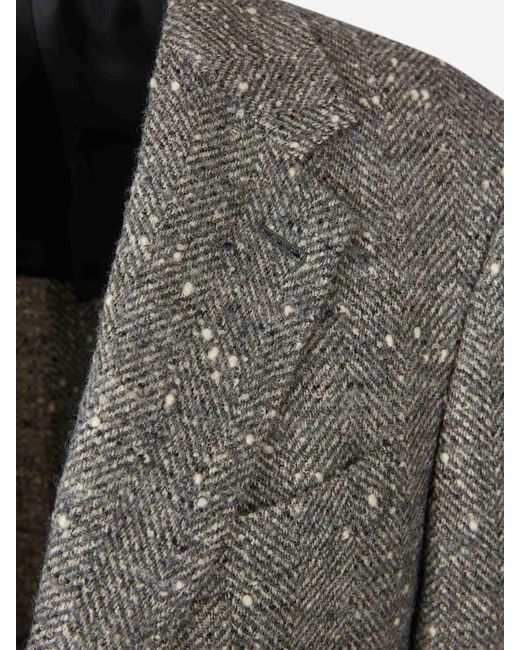Canali Gray Regular Fit Blazer for men