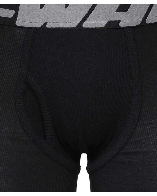 Off-White c/o Virgil Abloh Black Logo-Waistband Boxers (3-Pack) for men