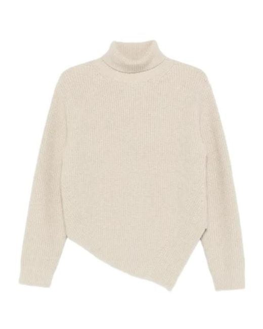 Nanushka White Marda Turtleneck Sweater