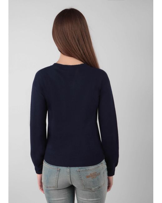Moschino Blue Logo Detail Pullover