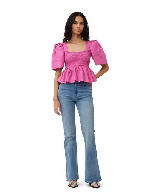 Ganni Pink T-Shirts And Polos