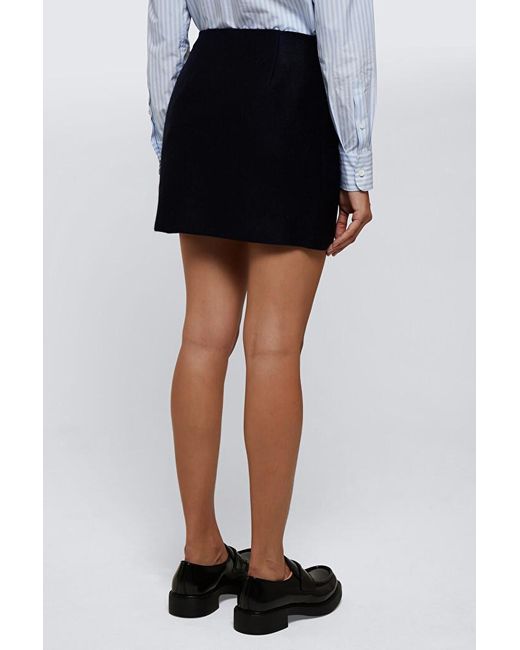 Prada Blue Wrapped Mini Skirt