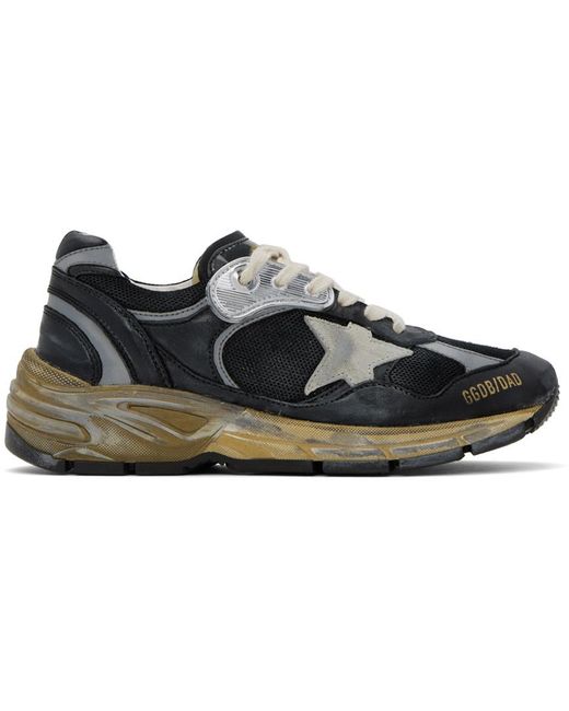 Golden Goose Deluxe Brand Black Running Dad Net Lace-Up Sneakers