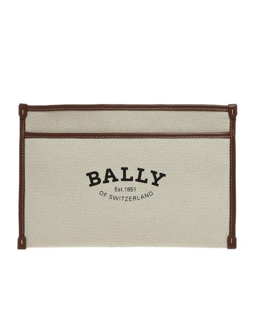 Bally Natural Logo Clutch for men
