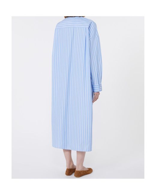Weekend by Maxmara Blue Long Poplin Shirt Dress