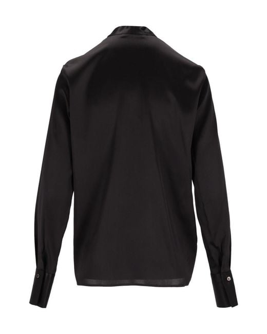 Al Duca D'aosta Black Long-Sleeve V-Neck Top