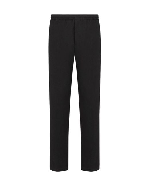 【KSK】DIOR Track Pants ブラック 44 Dior Tailored Track Pants With Cd Icon Embroidery in Black for Men