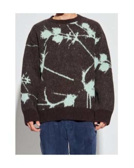 Dries Van Noten Gray Long Sleeve Sweater for men