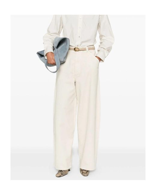 Lemaire White Large Pants