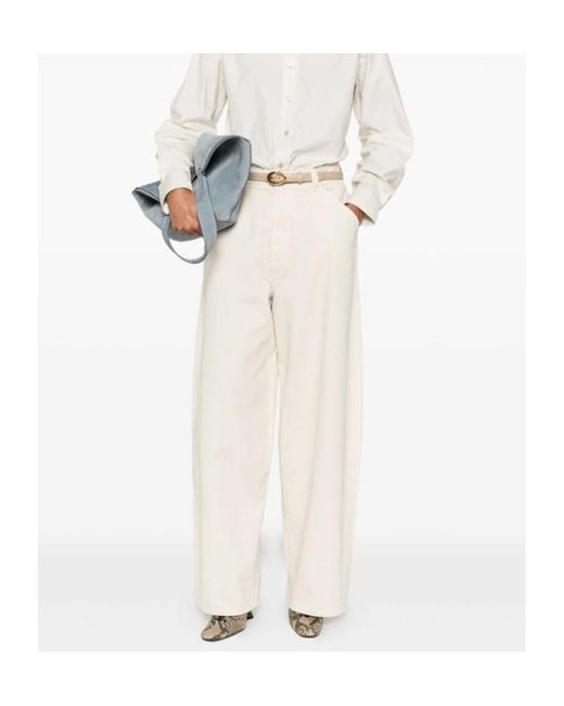 Lemaire White Large Pants