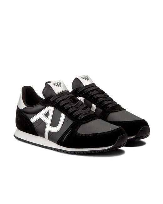 Armani Jeans Black Casual Sports Shoes for men