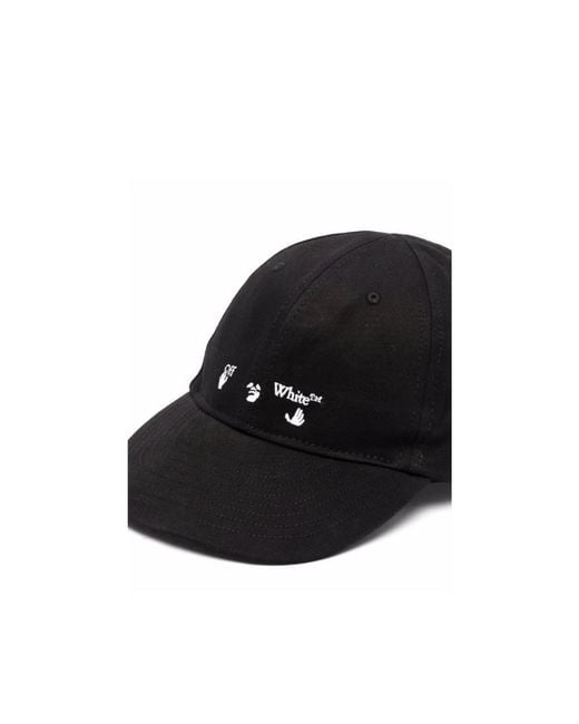 Off-White c/o Virgil Abloh Black Embroidered Logo Baseball Cap for men