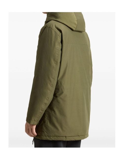 Woolrich Green Hooded Down Jacket for men