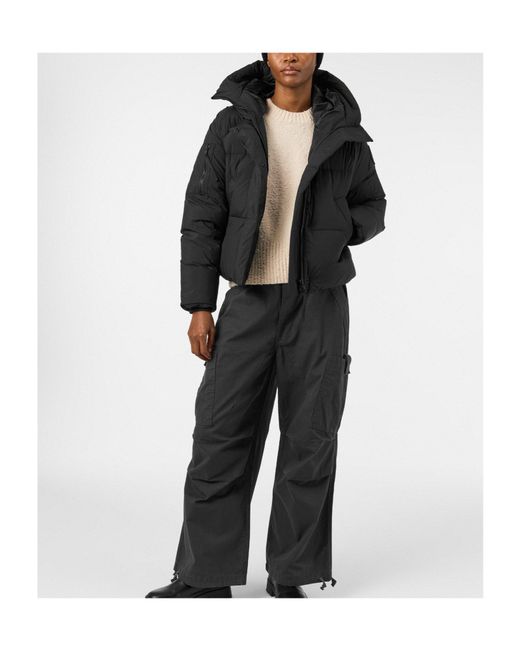 Canada Goose Black Solid Color Warm Down Jacket