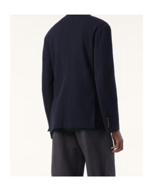 Loro Piana Blue Single-Breasted Jacket for men