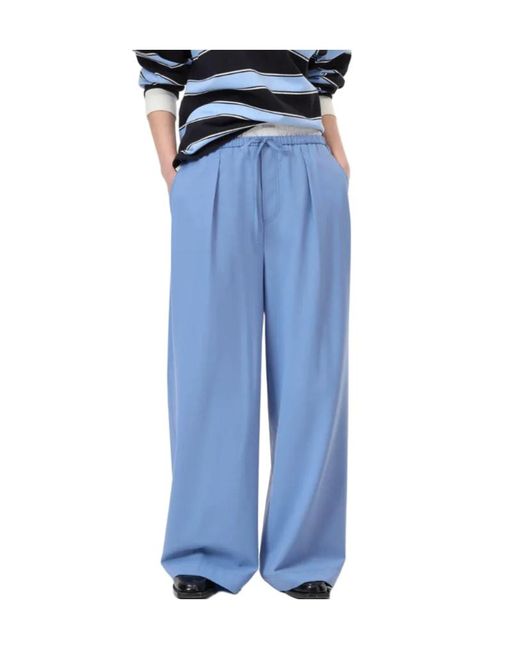 Closed Blue Lace-Up Casual Pants