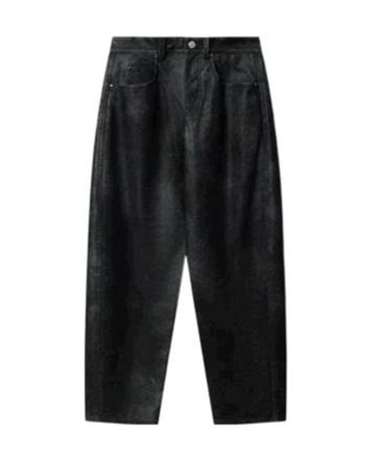 Isabel Marant Black Belky Barrel-Fit Trousers