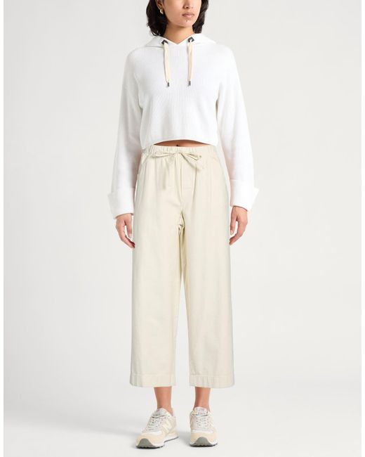 Rag & Bone White Plain Colour Wide-Leg Trousers