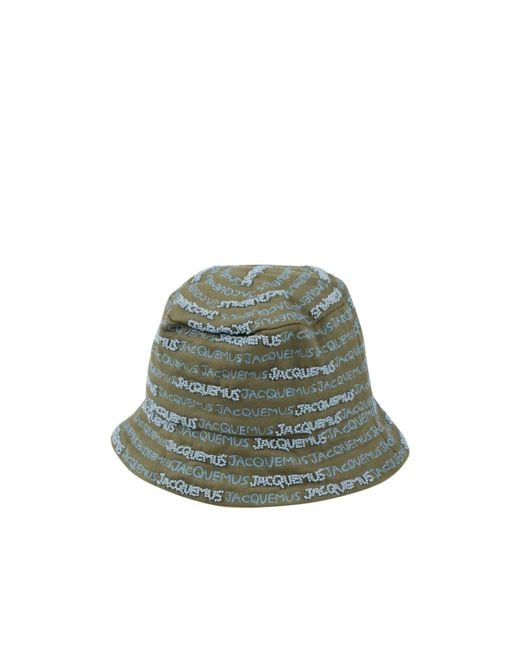 Jacquemus Green Printed Fisherman's Hat