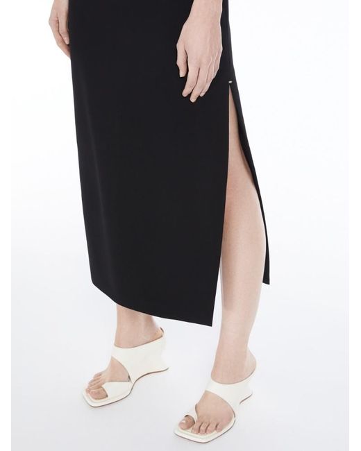 Sportmax Black A Bare-Back Dress