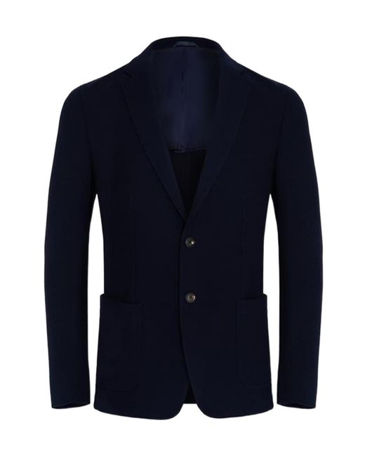 Barena Blue Single-Breasted Suit Jacket for men