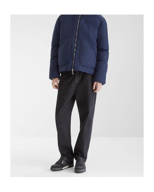 Fendi Black Ff Jacquard Low-Top Sneakers for men