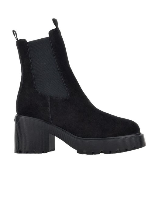 Hogan Black H 649 Chelsea Boots