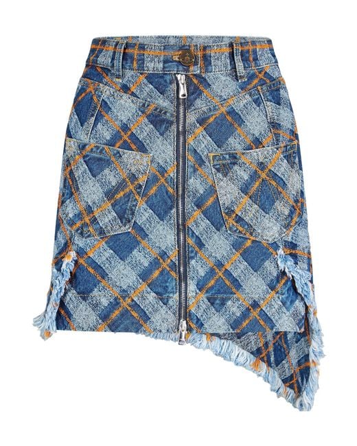 Vivienne Westwood Blue Mini Skirt