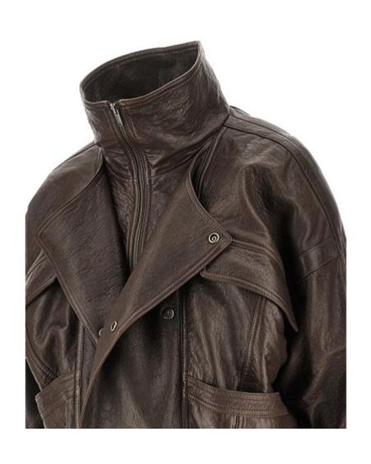 Saint Laurent Black Zip-Up Bomber Jacket