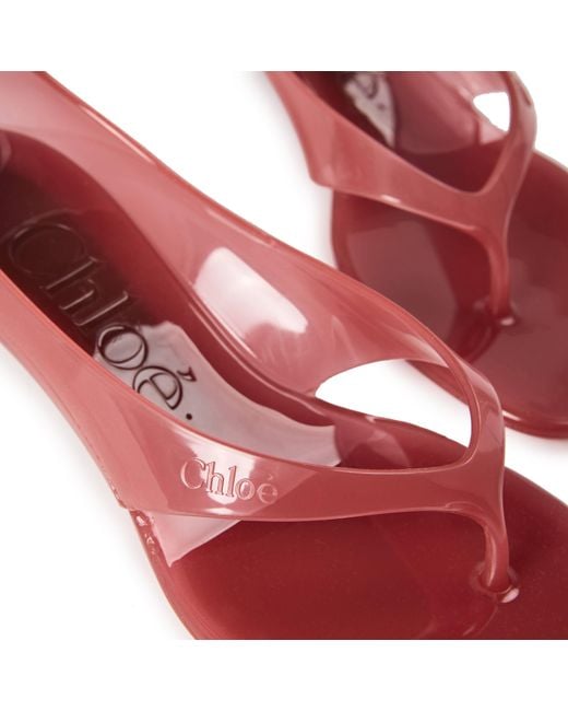Chloé Pink Flat Sandals