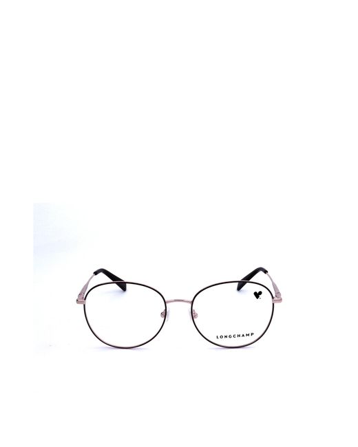 Longchamp White Round Frame Glasses