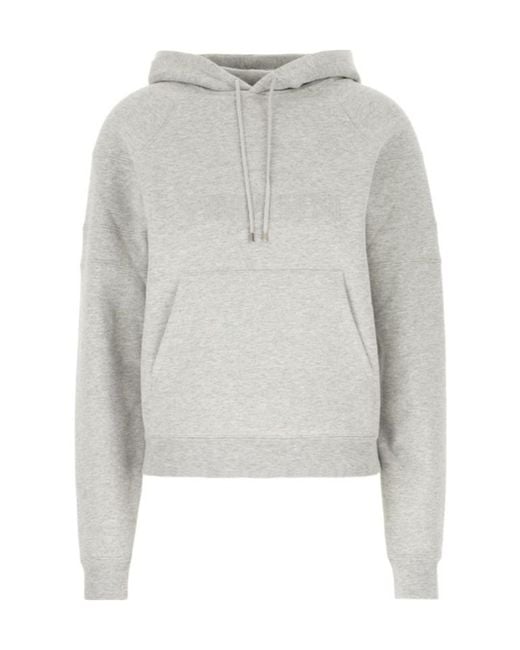 Saint Laurent Gray Long-Sleeved Sweater